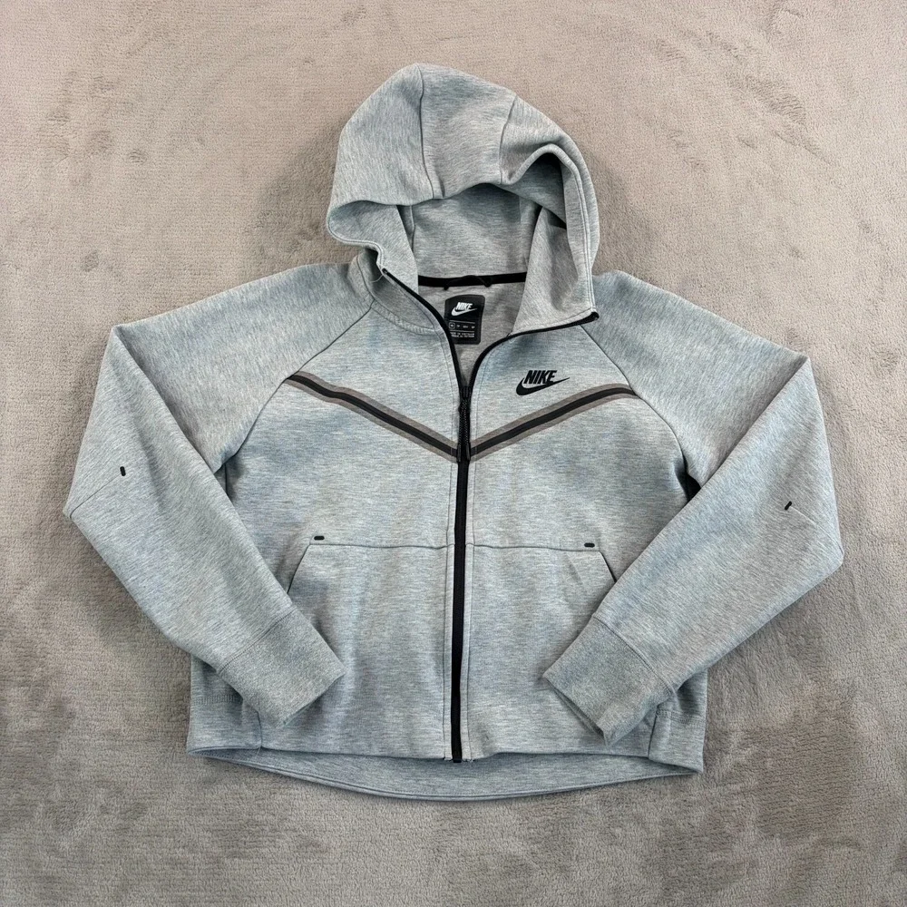 Nike Sportswear Tech Fleece Windrunner Full-Zip Hoodie Women XS Grey CW4298-63